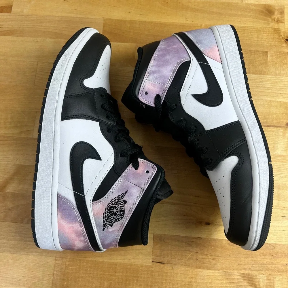 Nike Shoes Air Jordan 1 Mid Zen Master Men's Size 9.5 Black White Purple DM1200